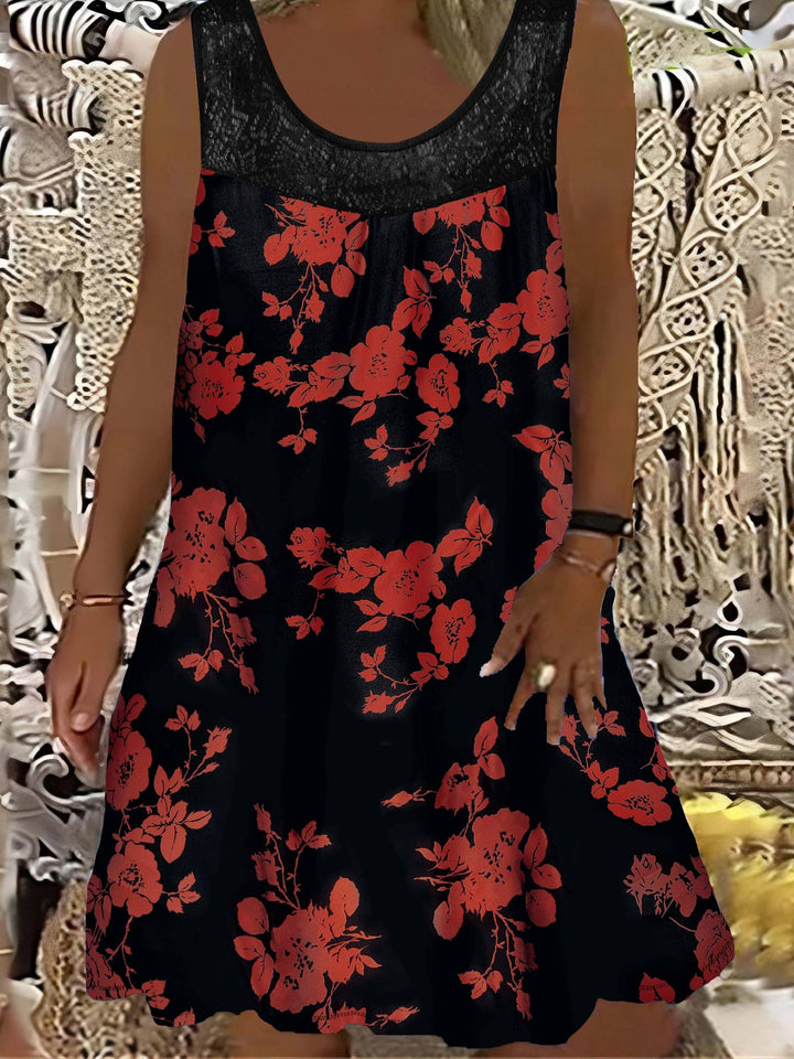 Samudri - Loose Sleeveless Maxi Dress With Round Neck