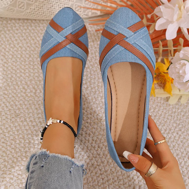 Shakina - Comfortable Cross Strap Shoes