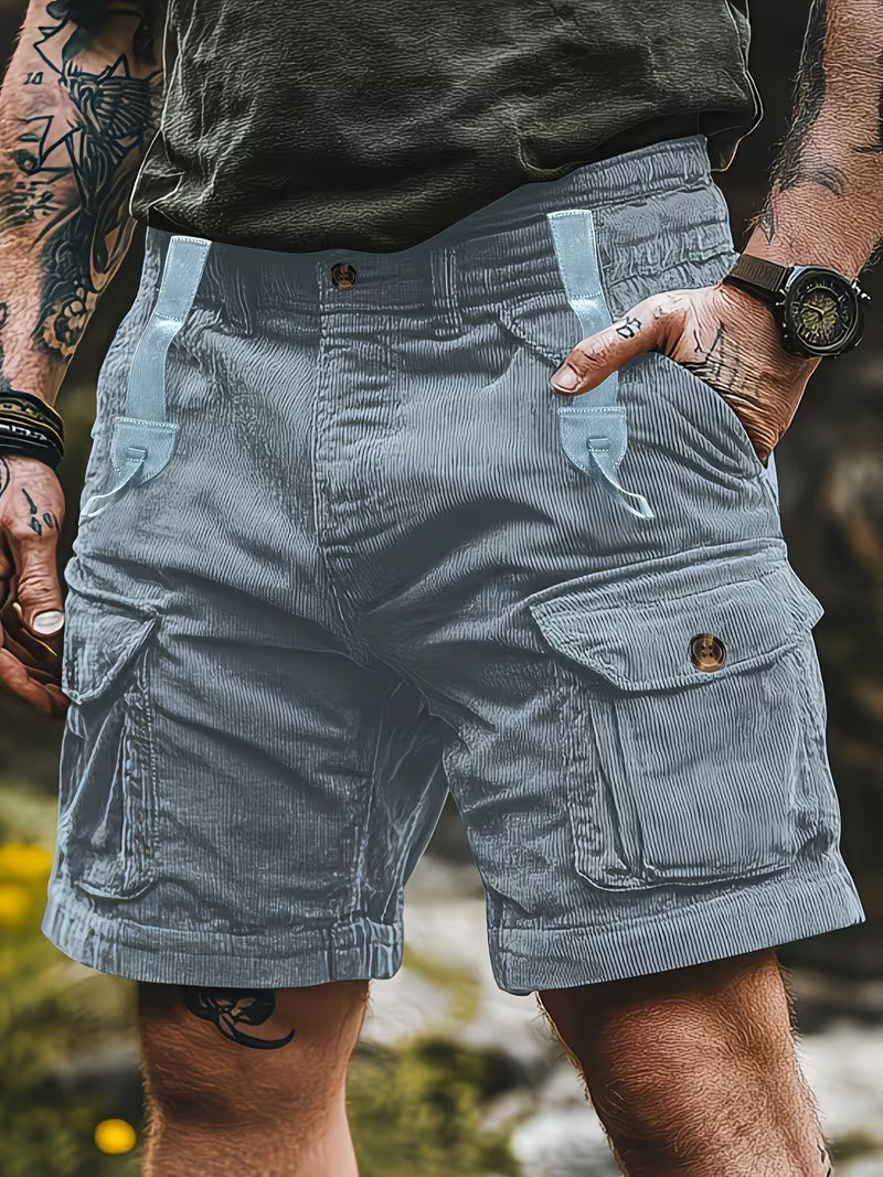 Jorit - Corduroy 3D Woven Cargo Shorts