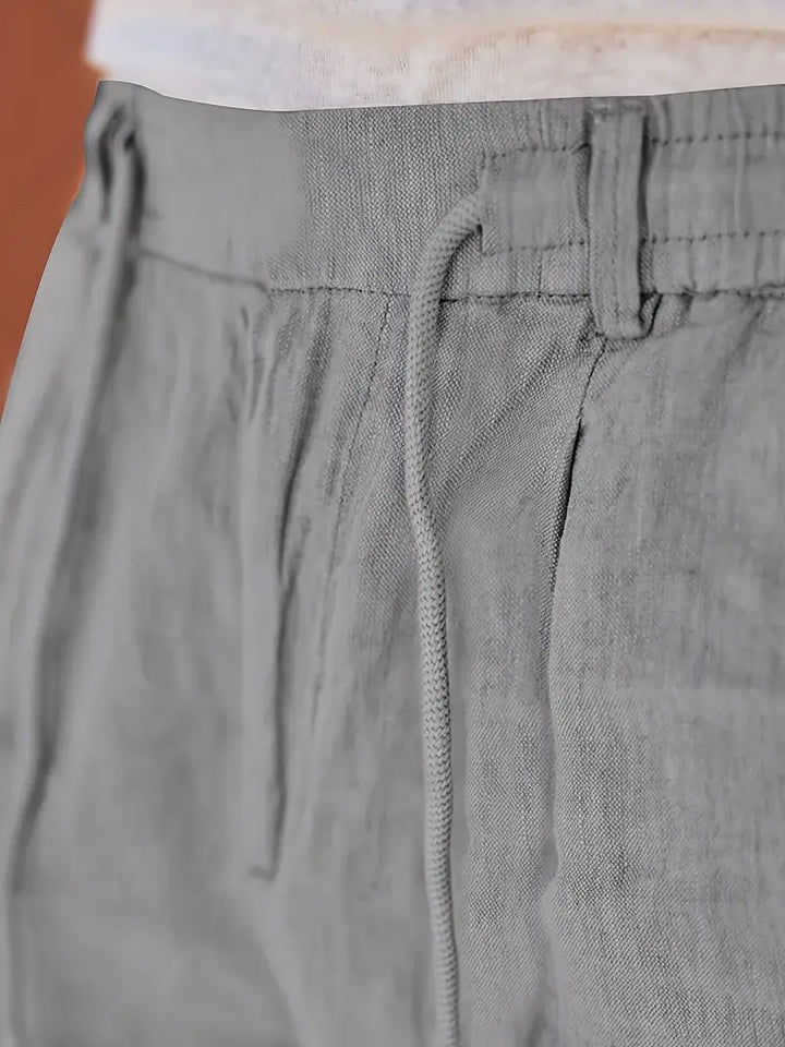 Nichols - Linen Loose Fit Drawstring Pant