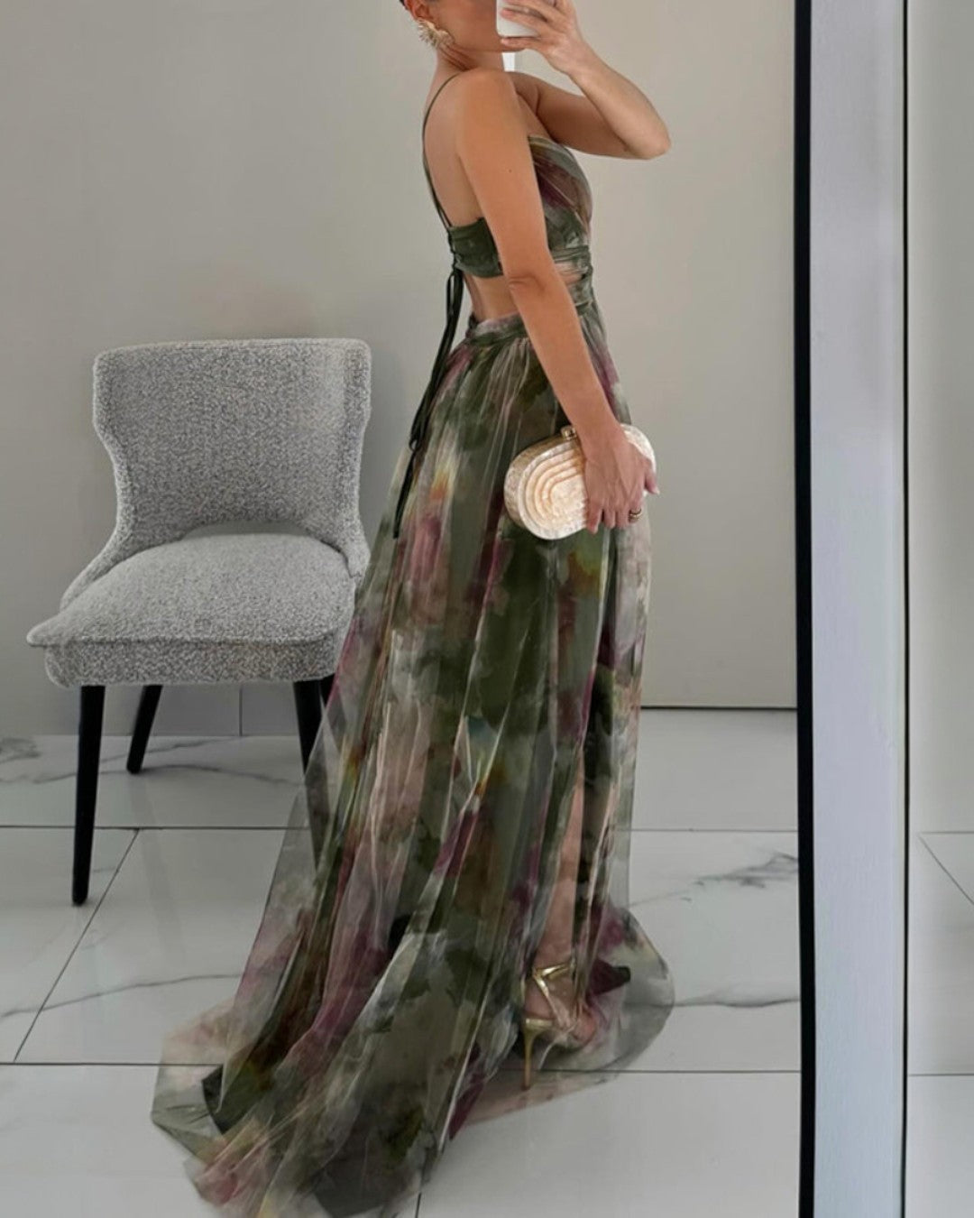 Tunika - Floral Printed Maxi Dress