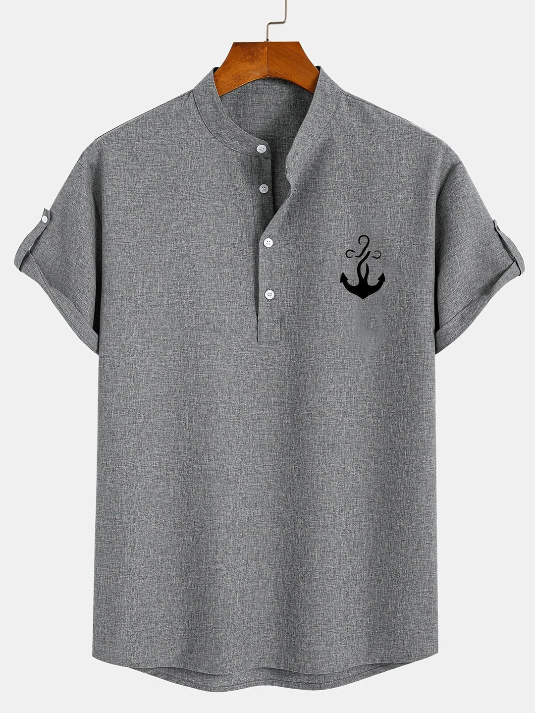 Samuelson - Elegant Short Sleeve Shirt With Collar