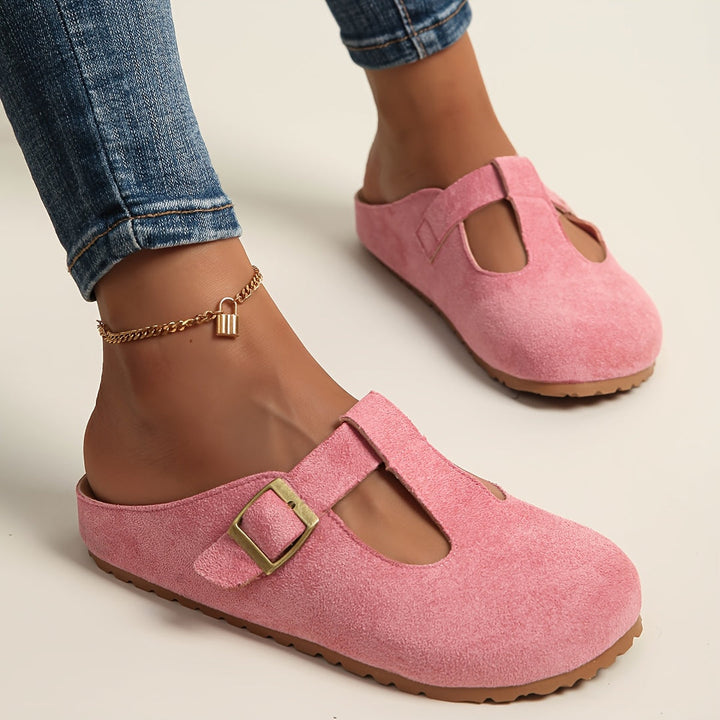 Helane - Comfortable Slip-On Suede Clogs