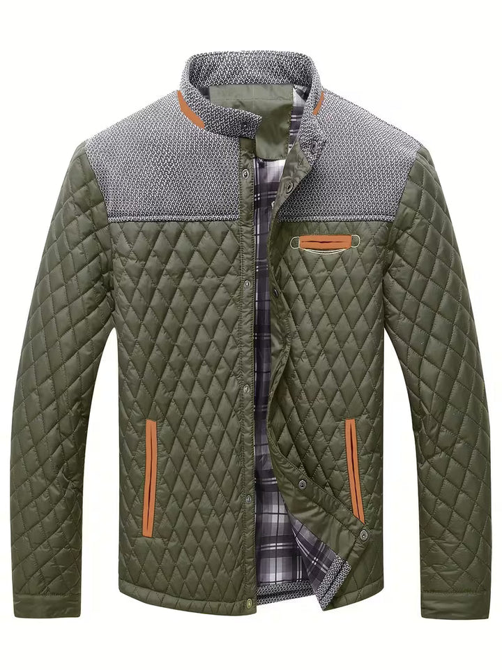 Raffin - Diamond Patchwork Puffer Jacket