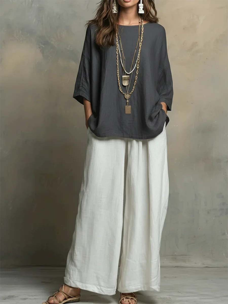 Belén - Linen Two Piece Set