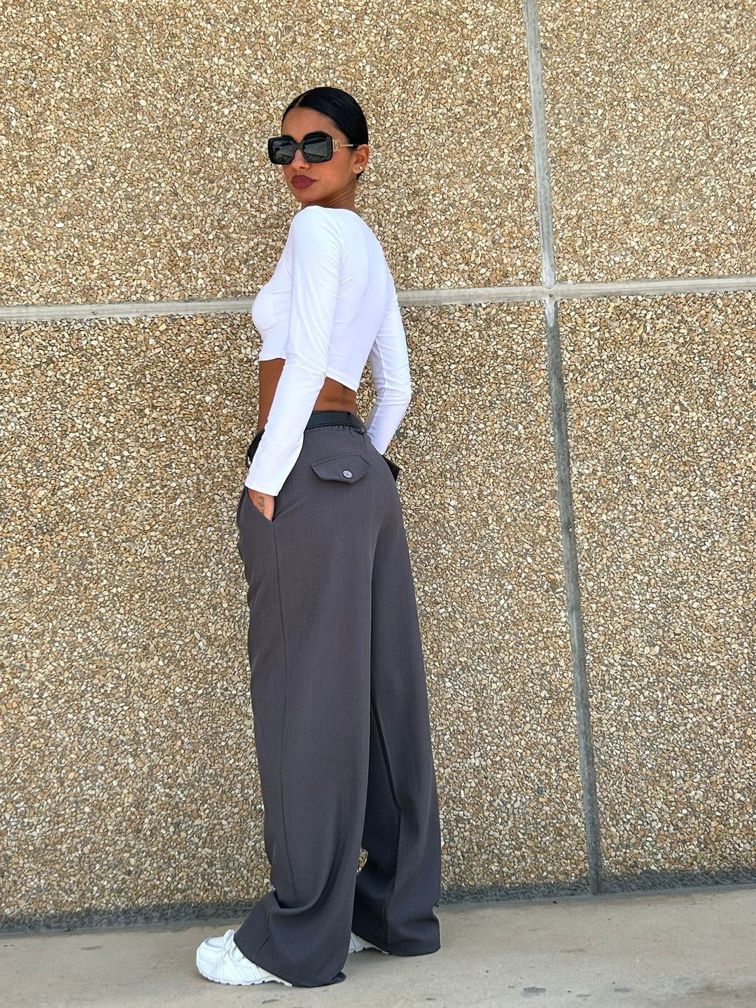 Veenadi - High Waist Wide Leg Pant