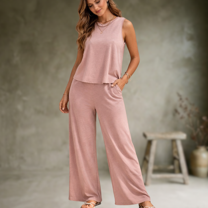 Alizeh - Elegant Sleeveless Two Piece Set