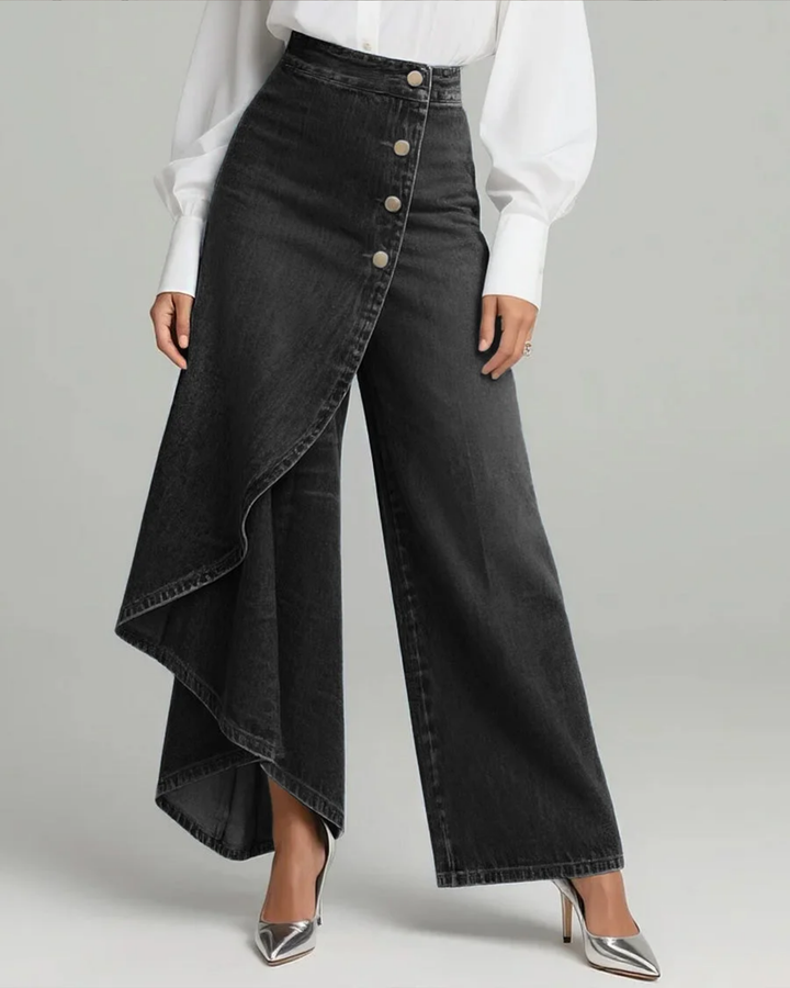 Uthpala - Denim Jeans With Wrap Closure