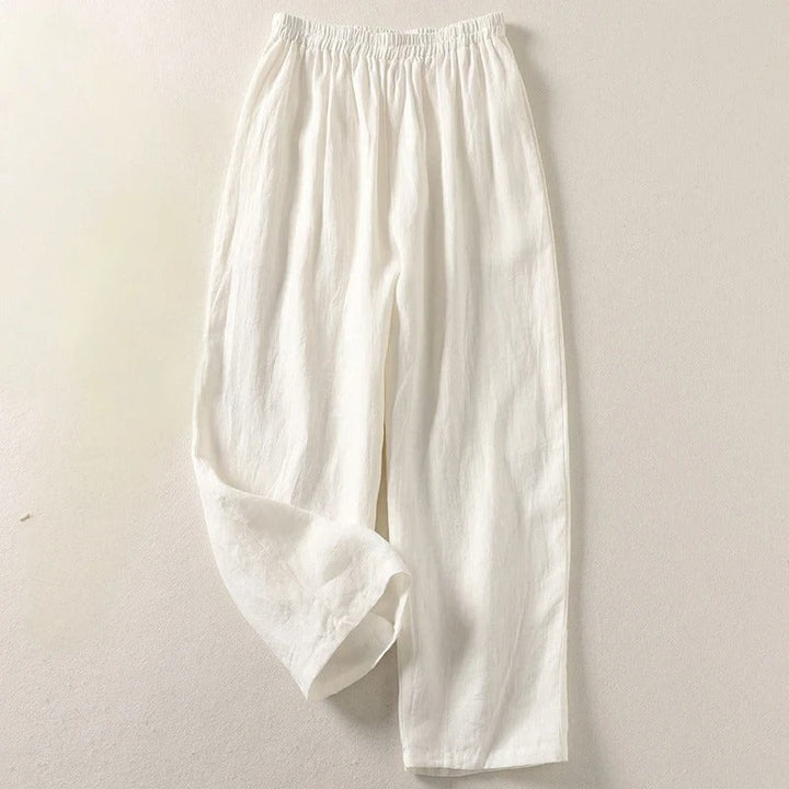 Ljupka - Flowy Cotton And Linen Trousers