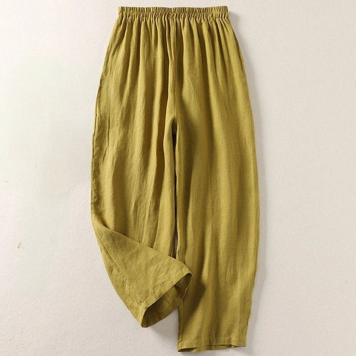 Ljupka - Flowy Cotton And Linen Trousers