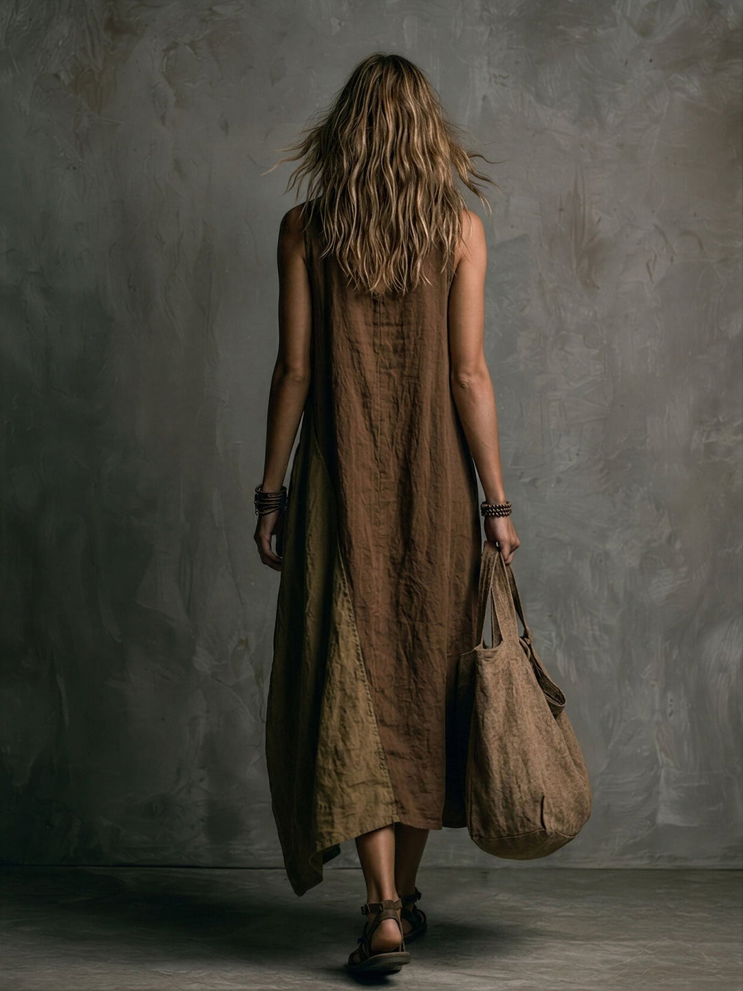 Tylissa - Long Asymmetrical Patchwork Dress