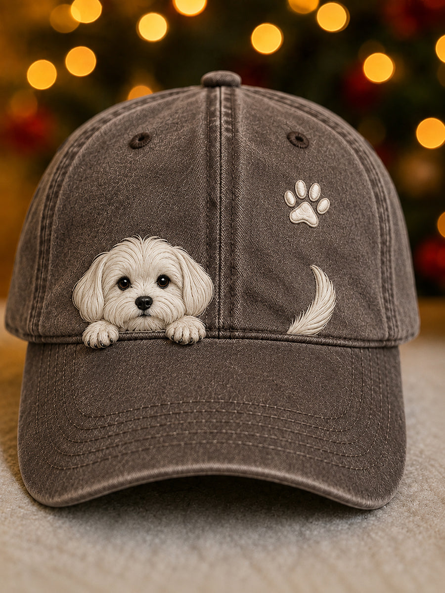 Optiline - Cute Dog Graphic Adjustable Cap