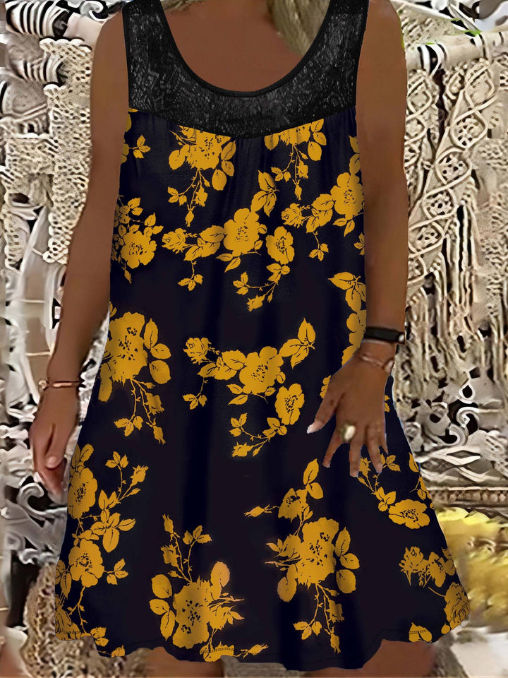 Samudri - Loose Sleeveless Maxi Dress With Round Neck