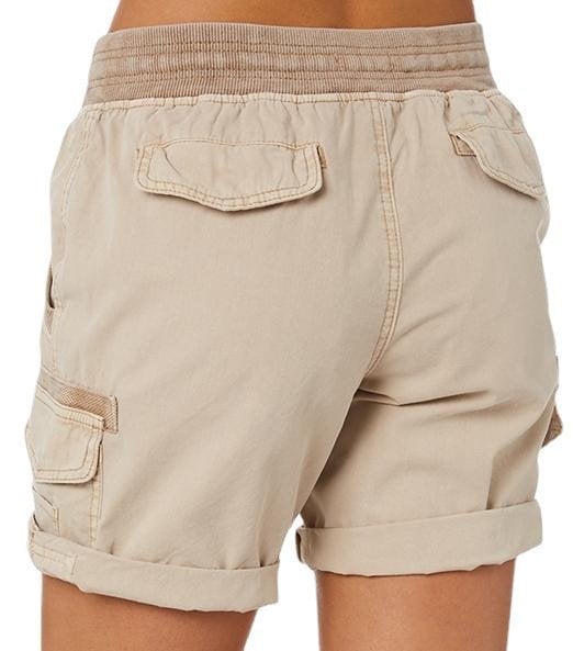 Audria - High Waist Drawstring Cargo Pocket Shorts