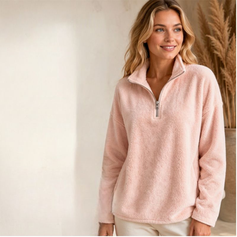 Voltglide - Fleece Pullover With Half Zip and Collar