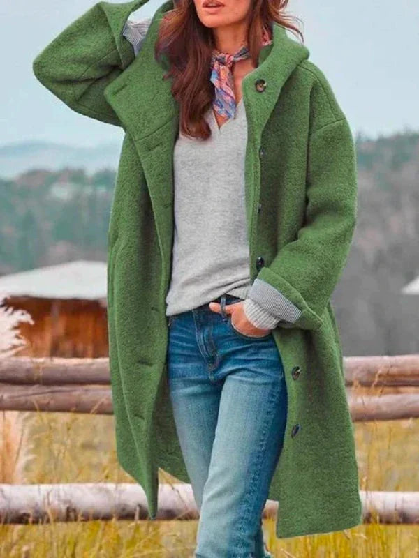 Janushi - Elegant Long Sleeve Winter Coat