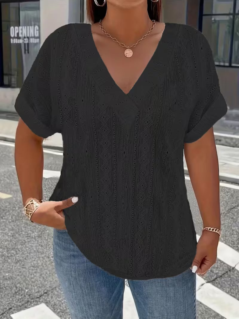 Maessen - Short Sleeve Hollow T-Shirt