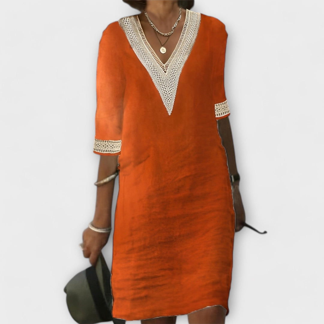 Emelia - Cotton And Linen Dress