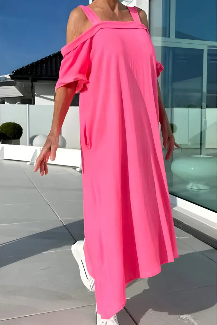 Vathsala - Long Off-Shoulder Summer Dress