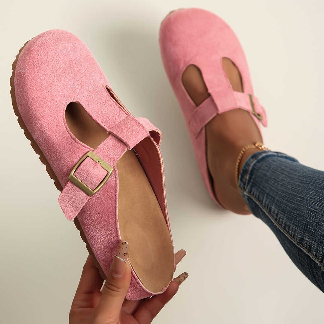 Helane - Comfortable Slip-On Suede Clogs