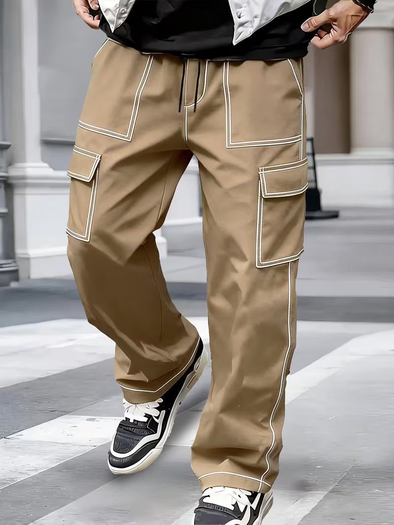 Demetri - Cargo Pants With Contrast Stitching
