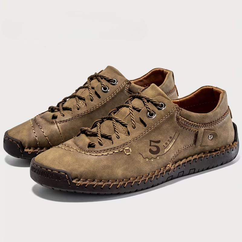 Vortexgrid - Lace Up Stitching Shoes