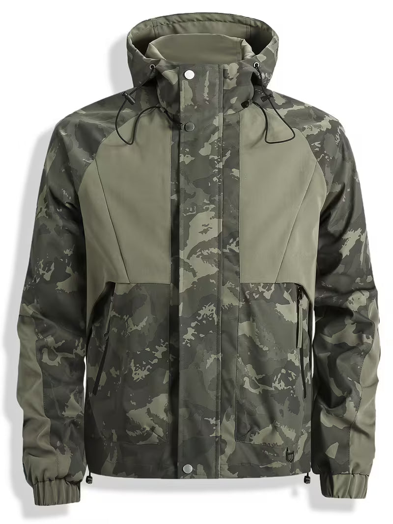Prismspan - Camouflage Hooded Windbreaker Jacket