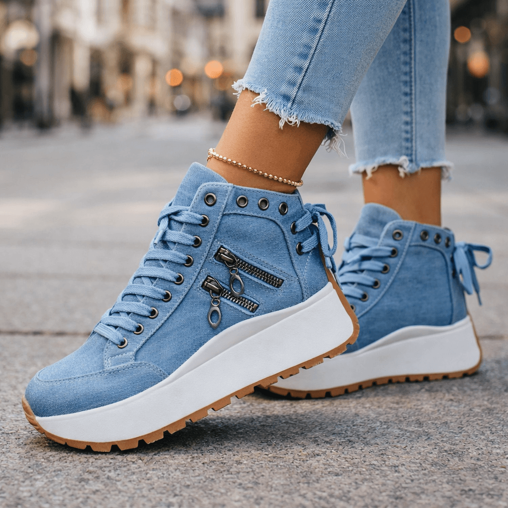 Kamala - Chunky Sole Lace-Up Sneaker