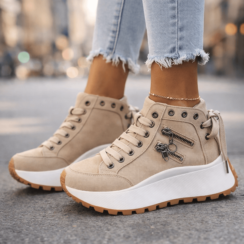 Kamala - Chunky Sole Lace-Up Sneaker