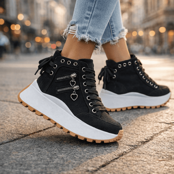 Kamala - Chunky Sole Lace-Up Sneaker