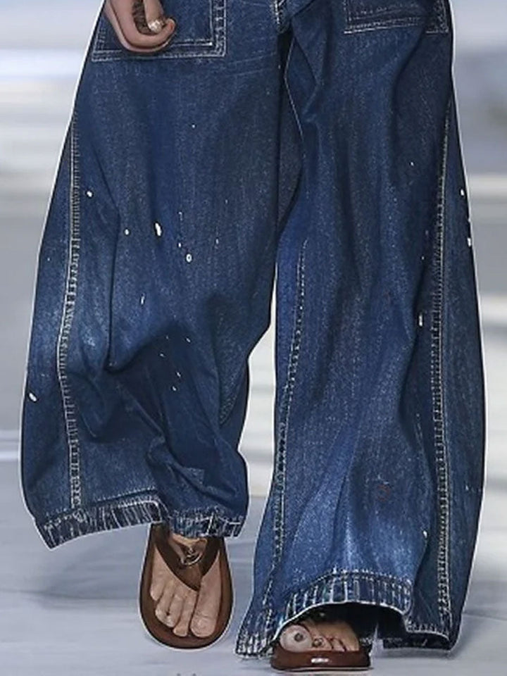Azize - Loose fit Multi-Pocket Denim Jeans