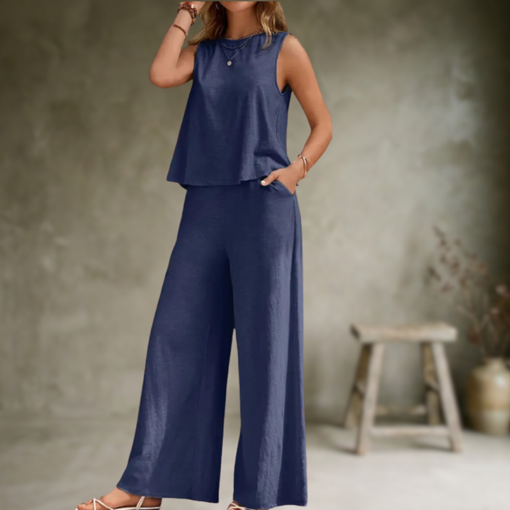 Alizeh - Elegant Sleeveless Two Piece Set