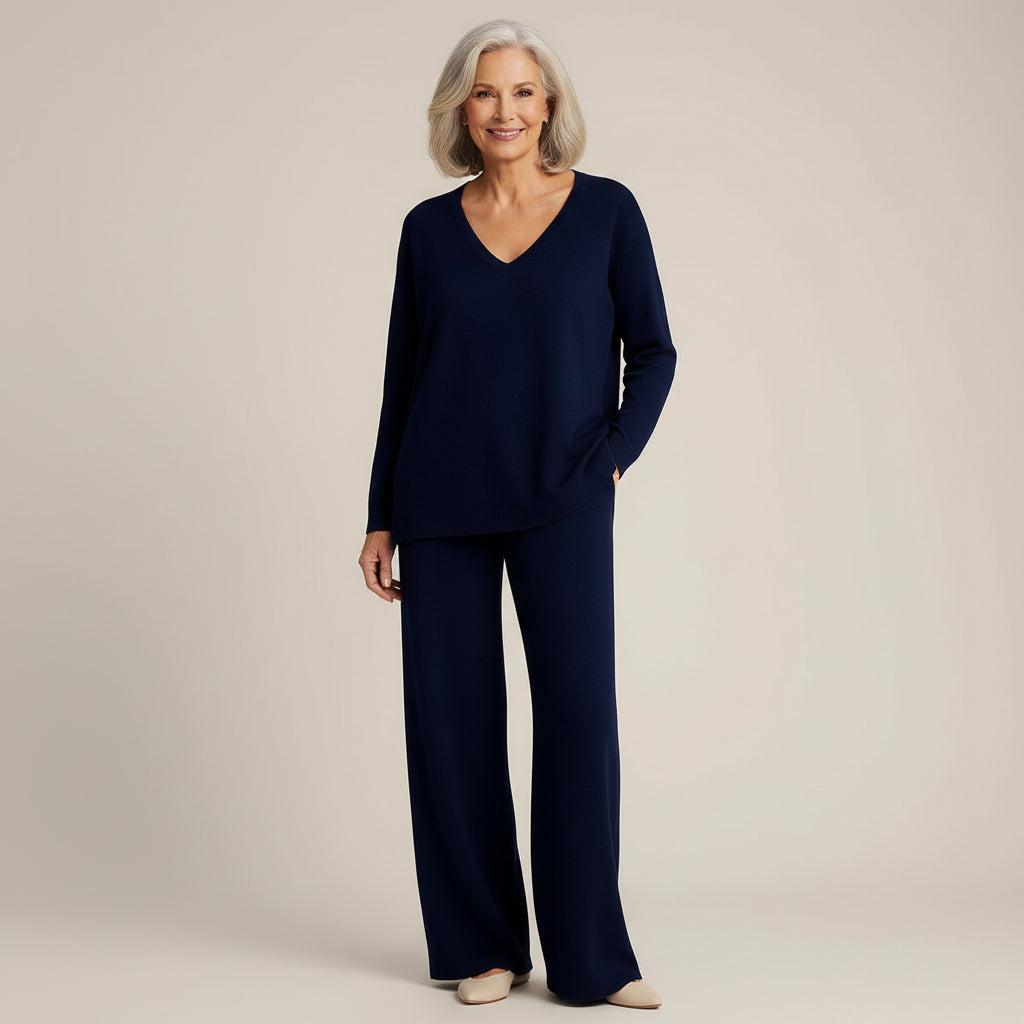 Laen - Two Piece V-Neck Set