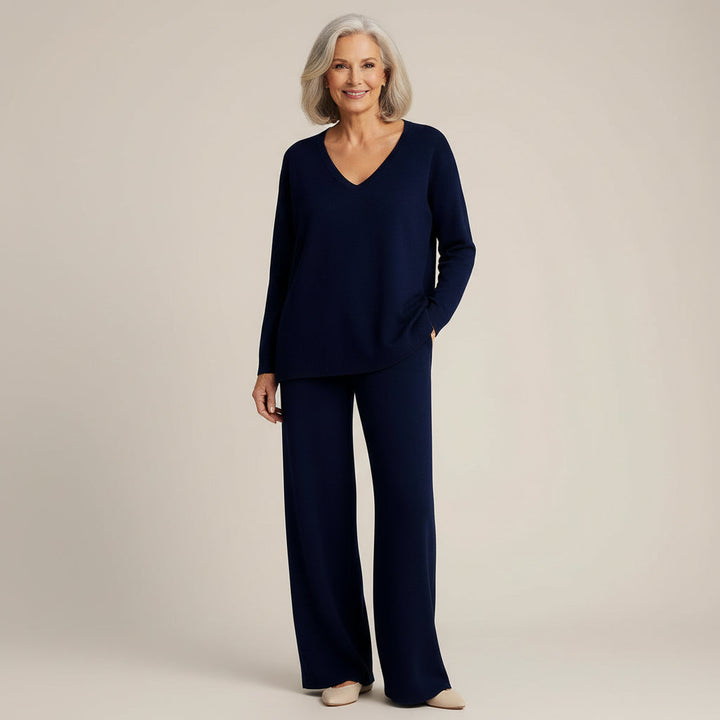Laen - Two Piece V-Neck Set