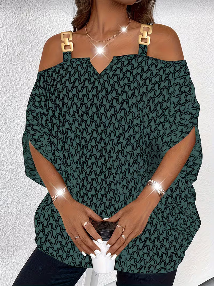 Shae - Casual Printed Off-Shoulder Top