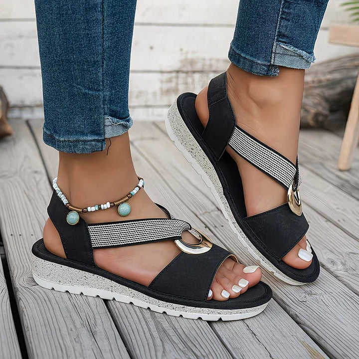 Dearica - Elegant Elastic Strap Sandal