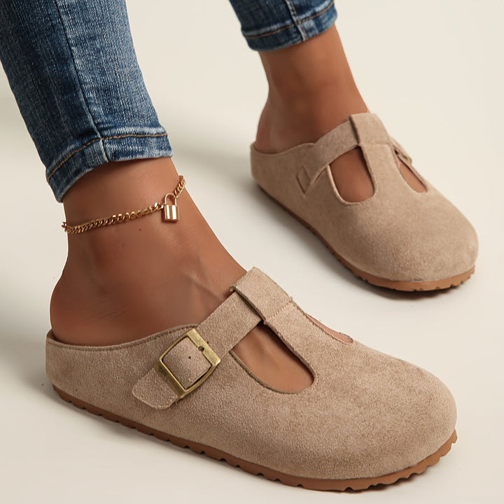 Helane - Comfortable Slip-On Suede Clogs