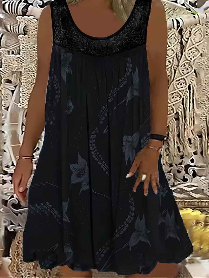 Samudri - Loose Sleeveless Maxi Dress With Round Neck