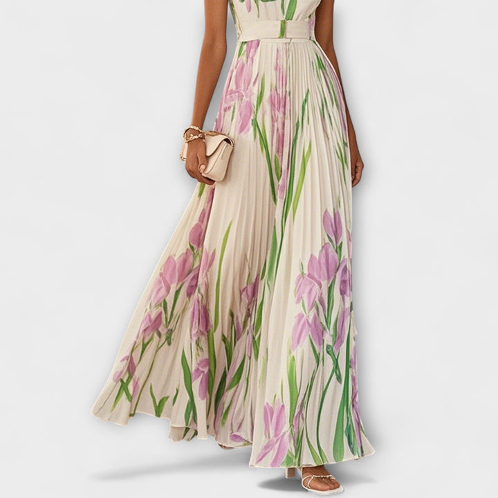 Tressa - Stylish Sleeveless Floral Dress