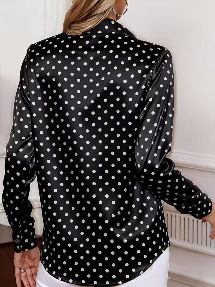 Amalien - Elegant Versatile Polka Dot Blouse