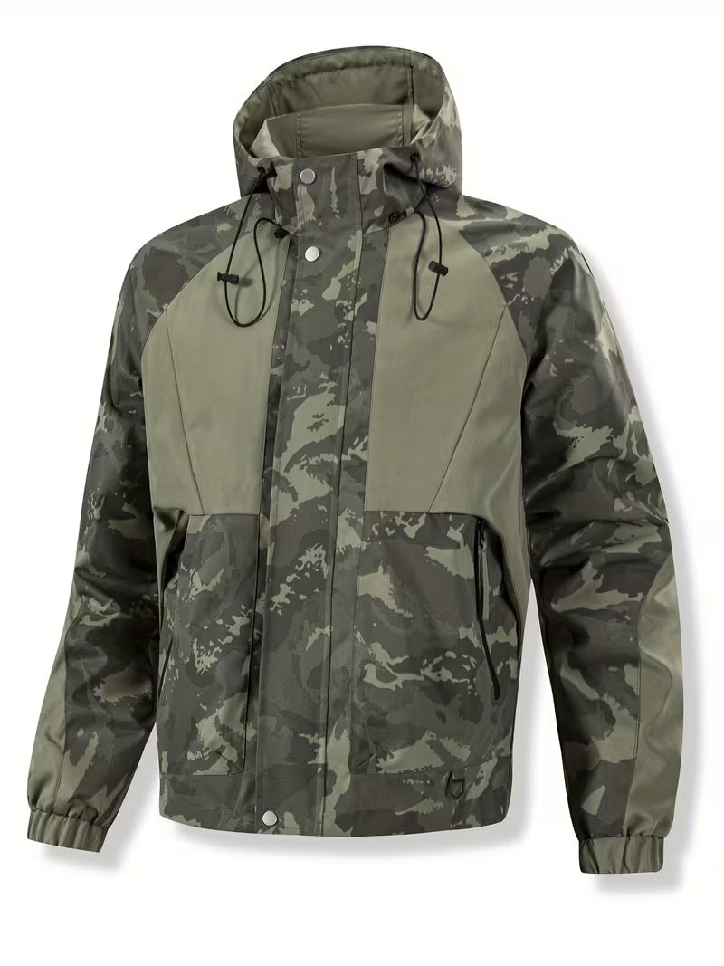 Prismspan - Camouflage Hooded Windbreaker Jacket