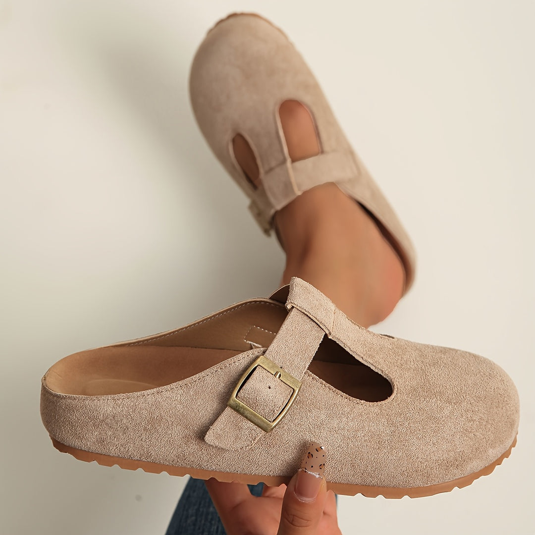 Helane - Comfortable Slip-On Suede Clogs