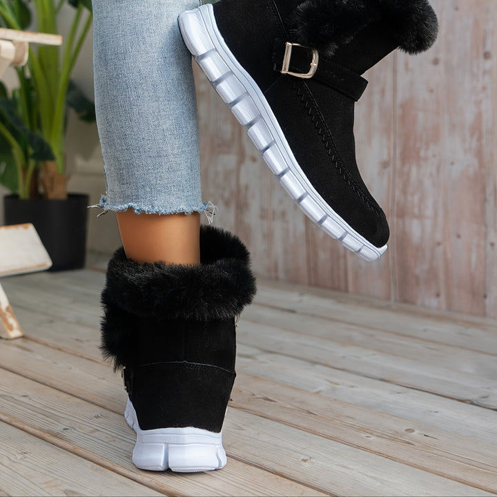 Seraiiana - Winter Snow Boot With Thick Sole