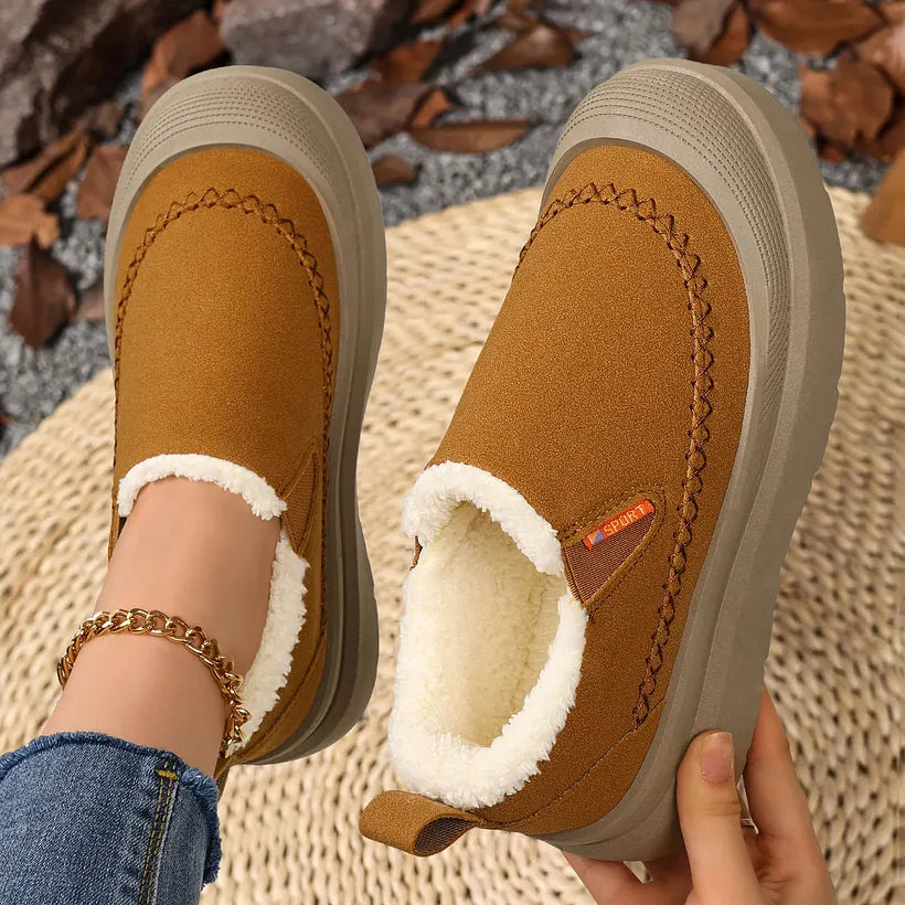 Sunnira - Elegant Shoes With Faux Fur Lining