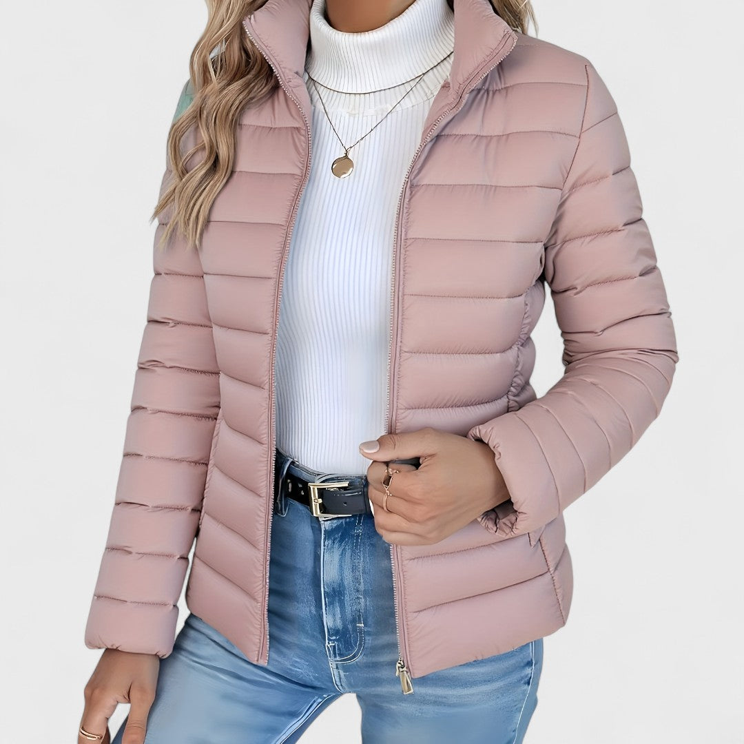 Simone - Elegant Long Jacket With Collar