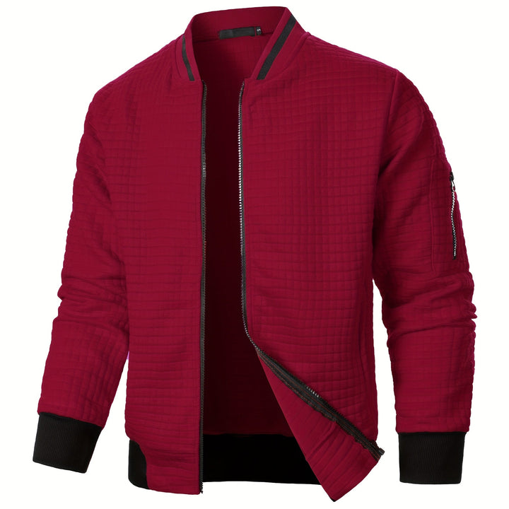 Sevemir - Zipper Stand-Up Collar Cardigan Jacket