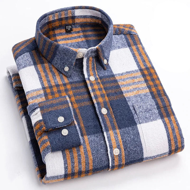 Balthar - Plaid Button-Up Long Sleeve Shirt