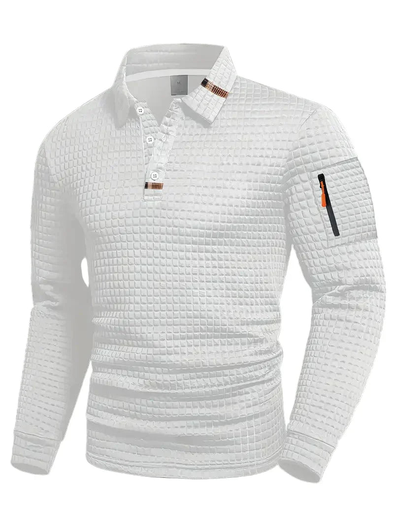 Ephraim - Textured Polo Shirt With Sleeve Pocket