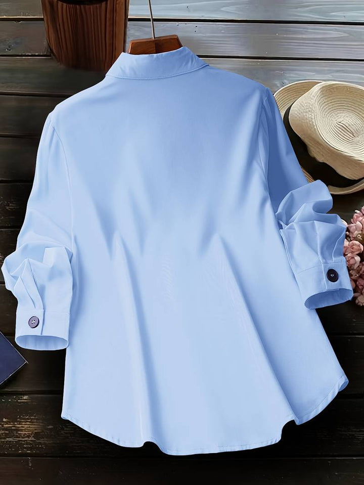 Lasangi - Casual Long Sleeve Shirt With Multiple Button