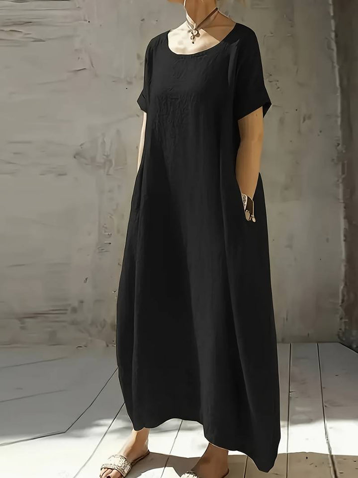 Anuradhi - Casual Long Dress With Loose Sleeves